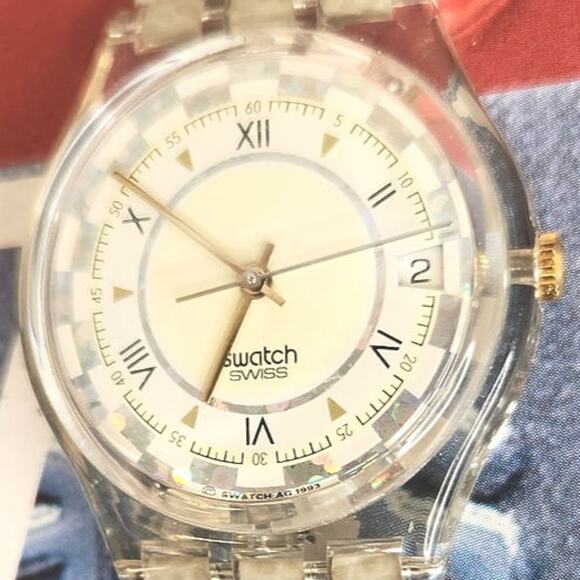 Swatch watch FEATHERS GK403 1994 Standard Gents New old stock - Picture 4 of 7